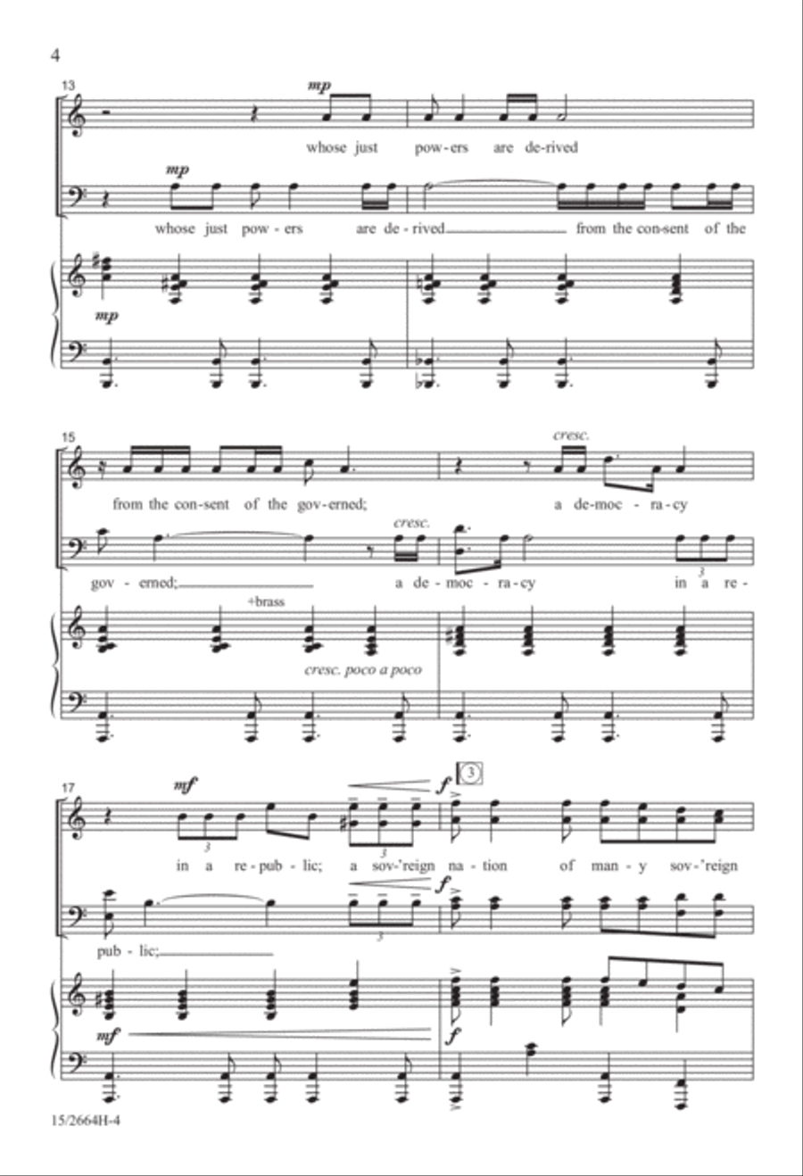 The American Creed 4-Part scores gallery preview page 4