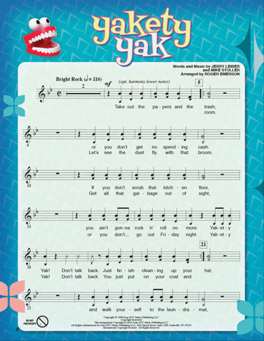 Rock Around the '50s Choir scores gallery preview page 5