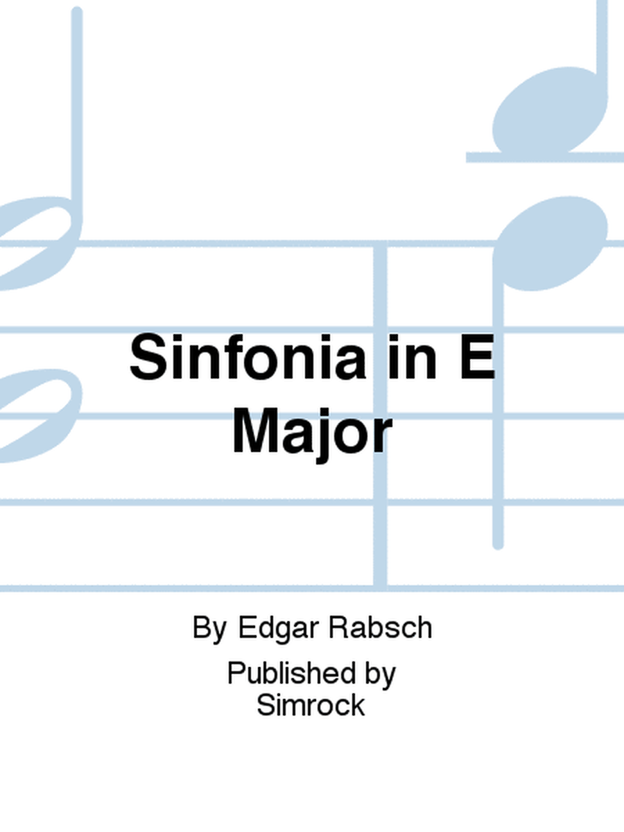 Sinfonia in E Major