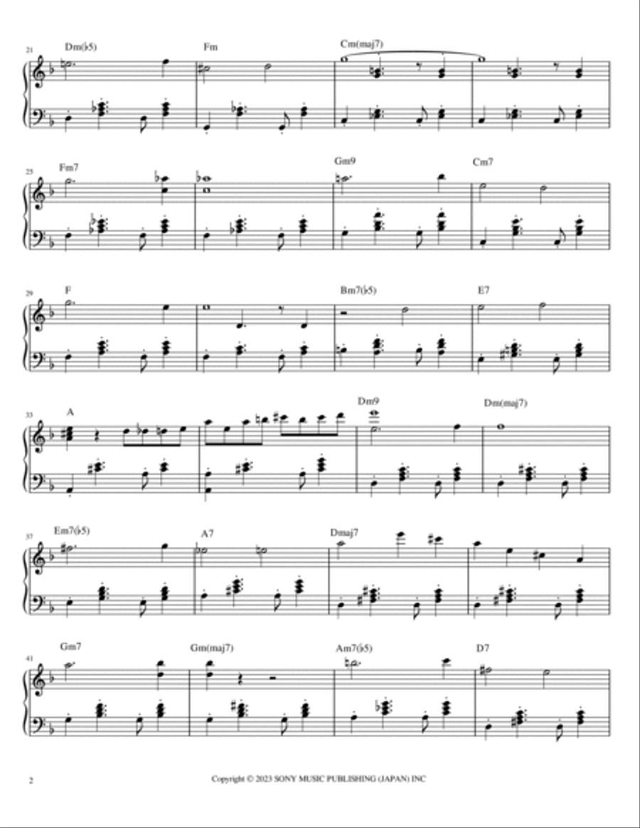 Fukashigi No Carte Easy Piano scores gallery preview page 2