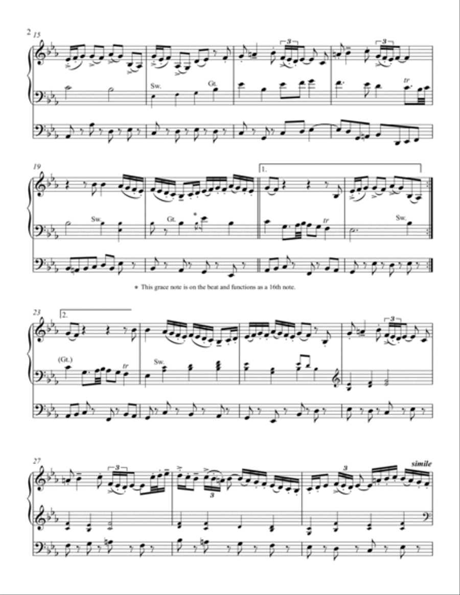 Wachet auf, ruft uns die Stimme - Organ Organ Solo scores gallery preview page 3