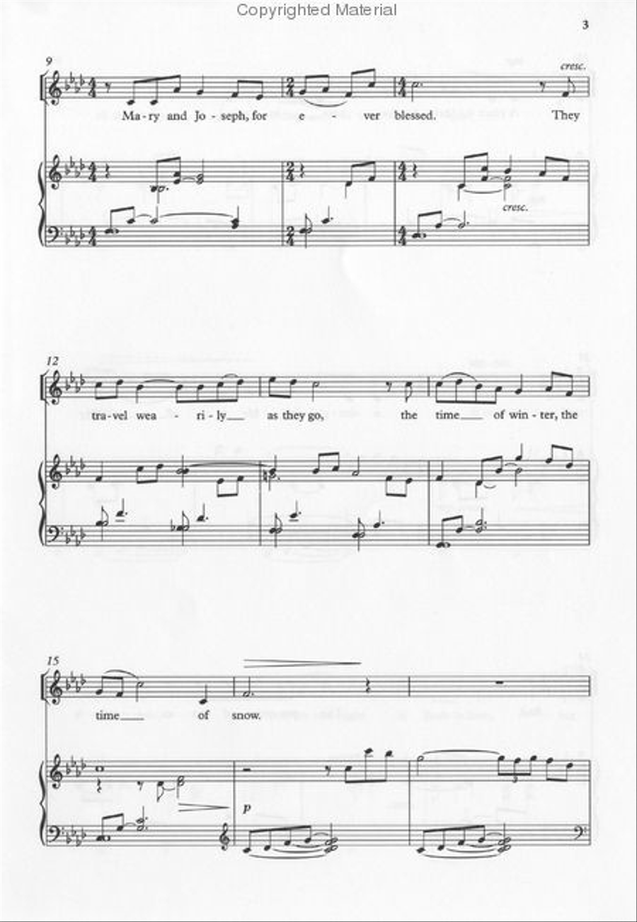 The Time of Snow 4-Part scores gallery preview page 3