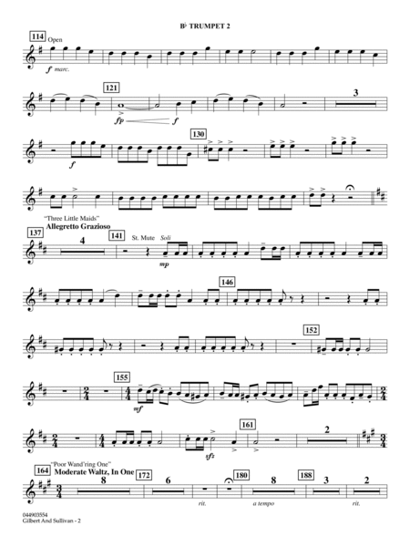 Gilbert And Sullivan (arr. Ted Ricketts) - F Horn 3 & 4