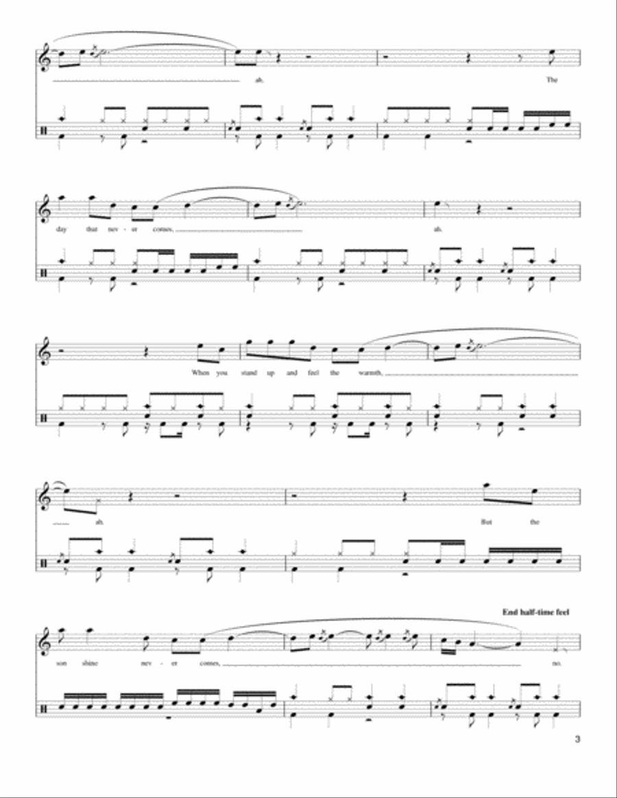 The Day That Never Comes The Day That Never Comes Drum Set scores gallery preview page 3