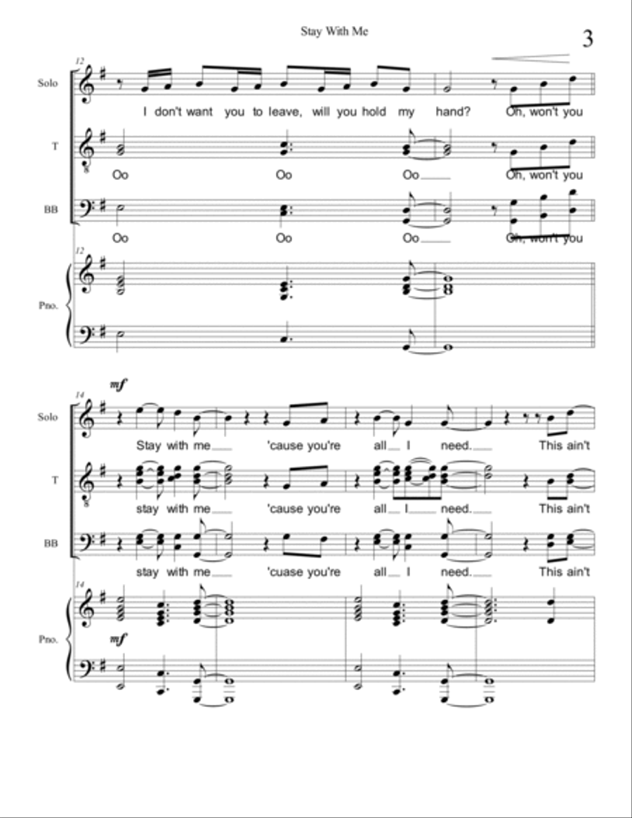 Stay With Me Stay With Me TTBB scores gallery preview page 3