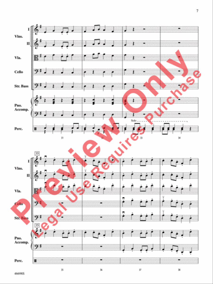 Fiesta Time! String Orchestra scores gallery preview page 8