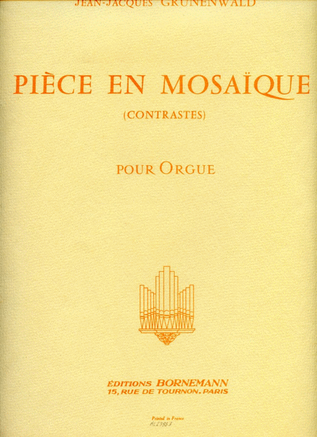 Piece En Mosaique (contrastes) (organ)
