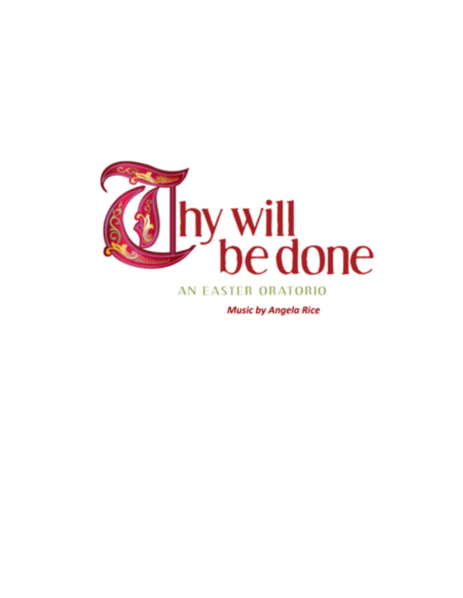 Thy Will Be Done Easter Oratorio 4-Part scores gallery preview page 1