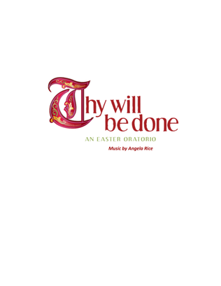 Book cover for Thy Will Be Done Easter Oratorio