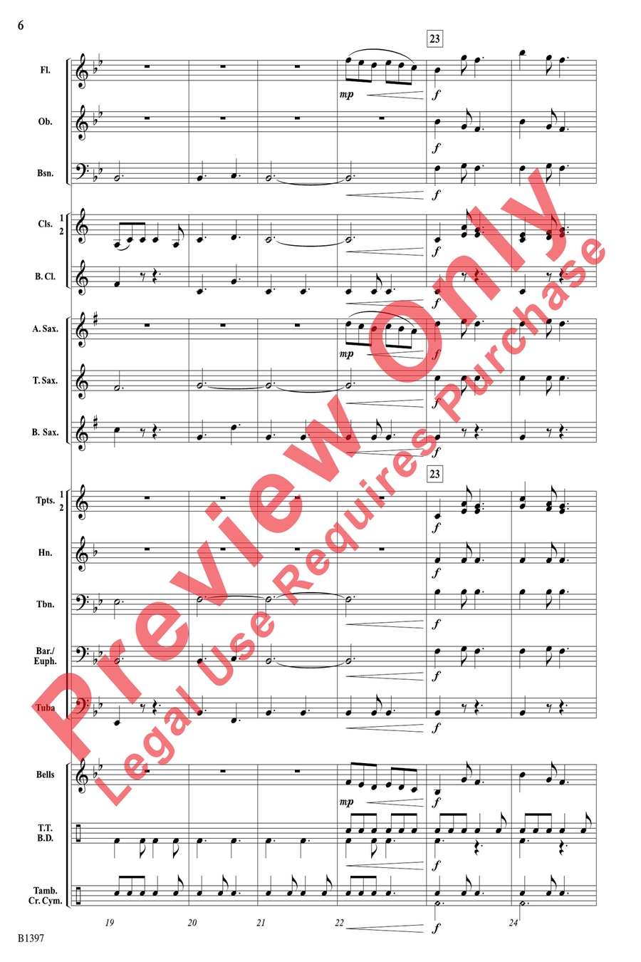 Irish Jig for Young Feet Concert Band scores gallery preview page 6