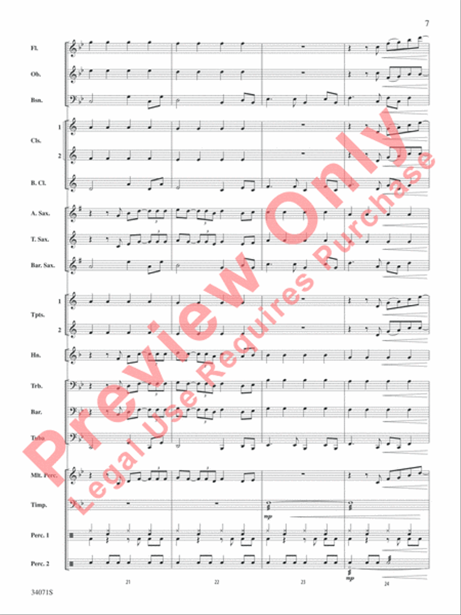 Haven't Met You Yet Concert Band scores gallery preview page 8