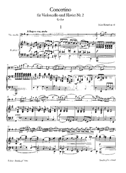 Concertino No. 2 in G major Op. 41