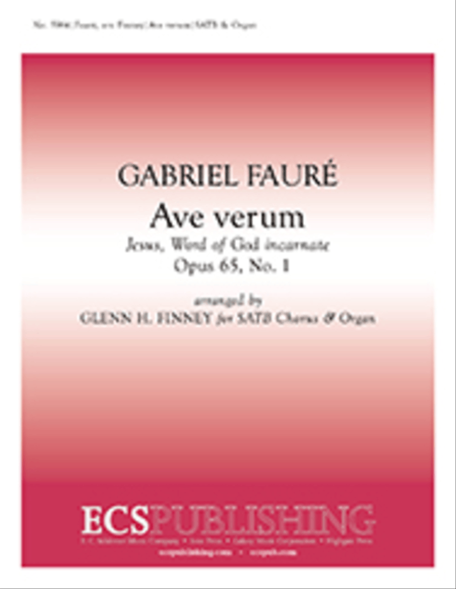 Ave verum Corpus (Jesus, Word of God Incarnate) 4-Part scores gallery preview page 1