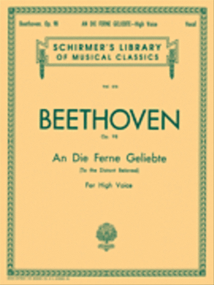 An die ferne Geliebte (To the Distant Beloved), Op. 98 Voice scores gallery preview page 1