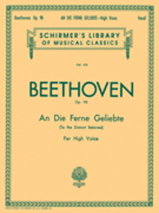 Book cover for An die ferne Geliebte (To the Distant Beloved), Op. 98