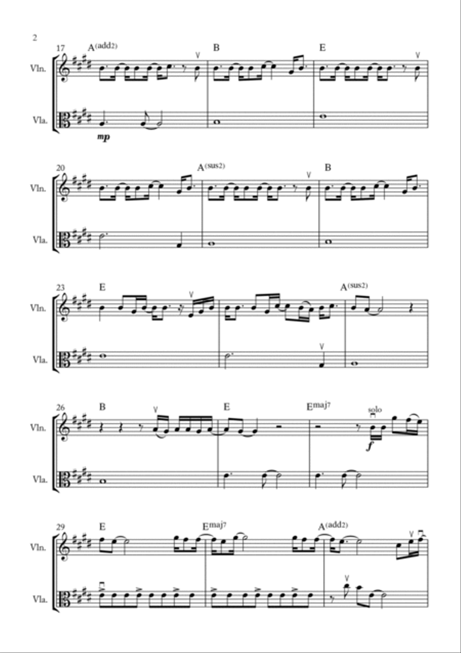 I Can Only Imagine String Duet scores gallery preview page 2