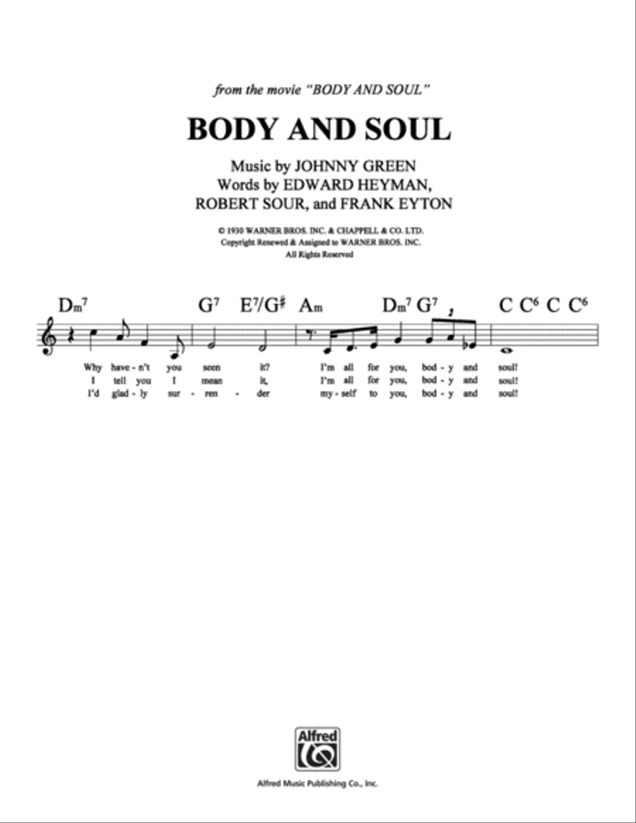 Body and Soul Body and Soul School and Community scores gallery preview page 1