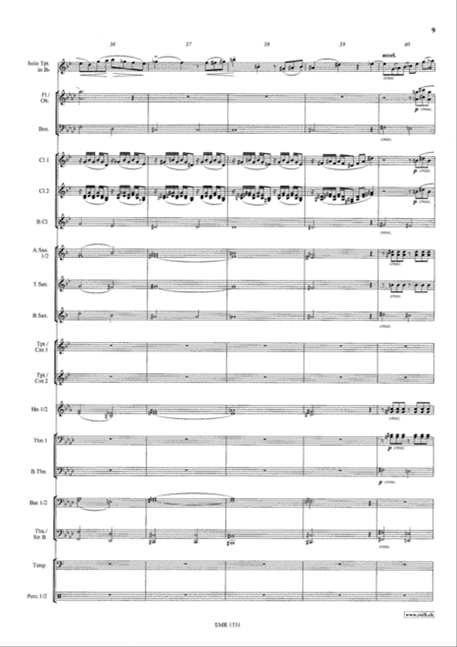 Konzertstuck No. 1 Concert Band scores gallery preview page 10