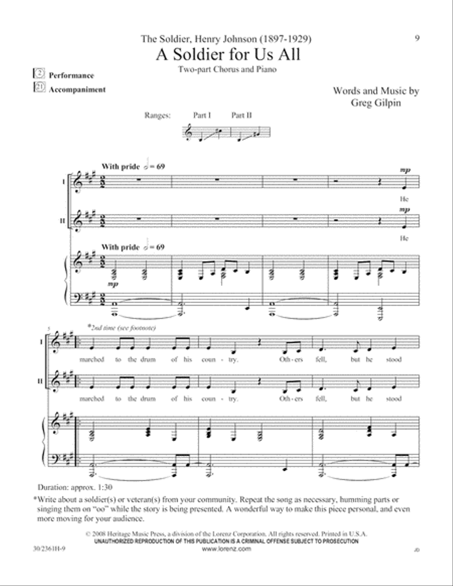 Ten Who Counted 2-Part scores gallery preview page 10