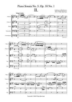 Piano Sonata No. 5, Op. 10 No. 1, 2nd Movement - Score Only