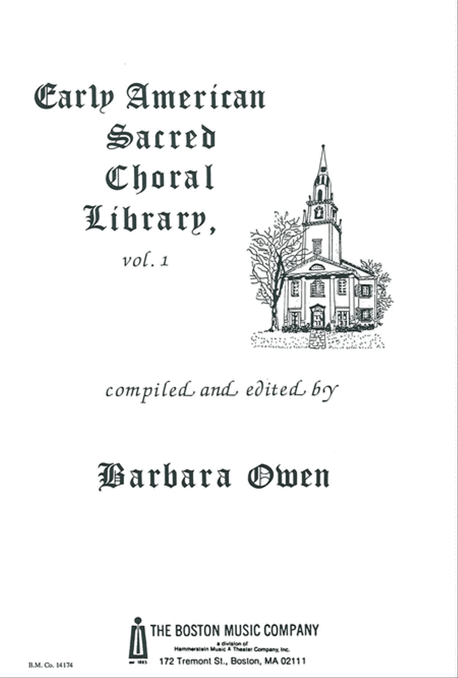 Early American Sacred Choral Library Vol. 1 Choir scores gallery preview page 1