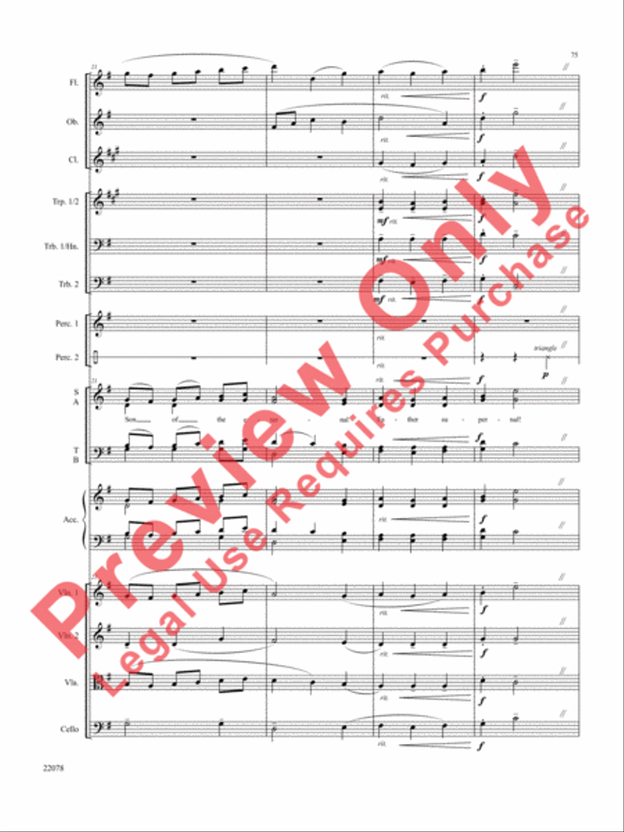 A Christmas Carol (Instrumental Parts) Choir scores gallery preview page 76
