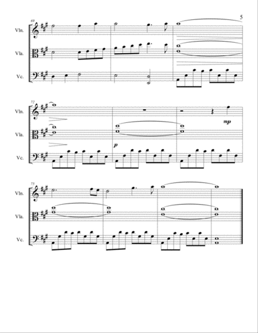It Is Well With My Soul for String Trio String Trio scores gallery preview page 6
