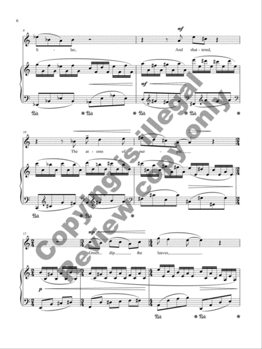 When the South Wind Sings Soprano Voice scores gallery preview page 7