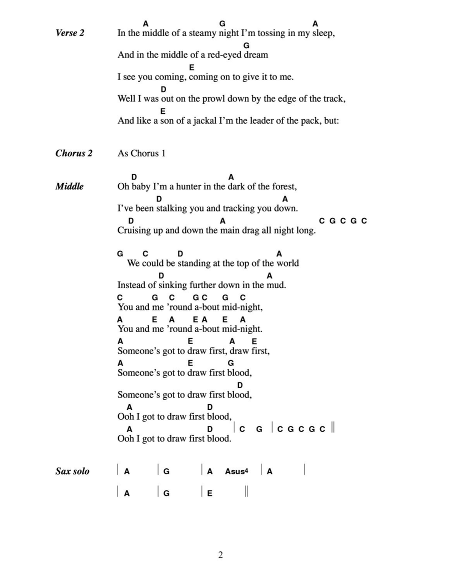All Revved Up With No Place To Go Easy Guitar scores gallery preview page 2