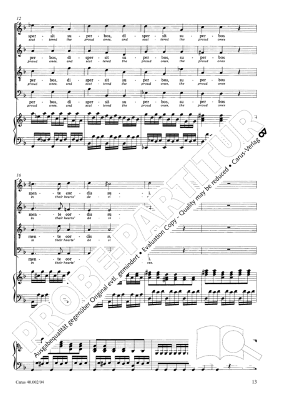 Magnificat Magnificat SA scores gallery preview page 14