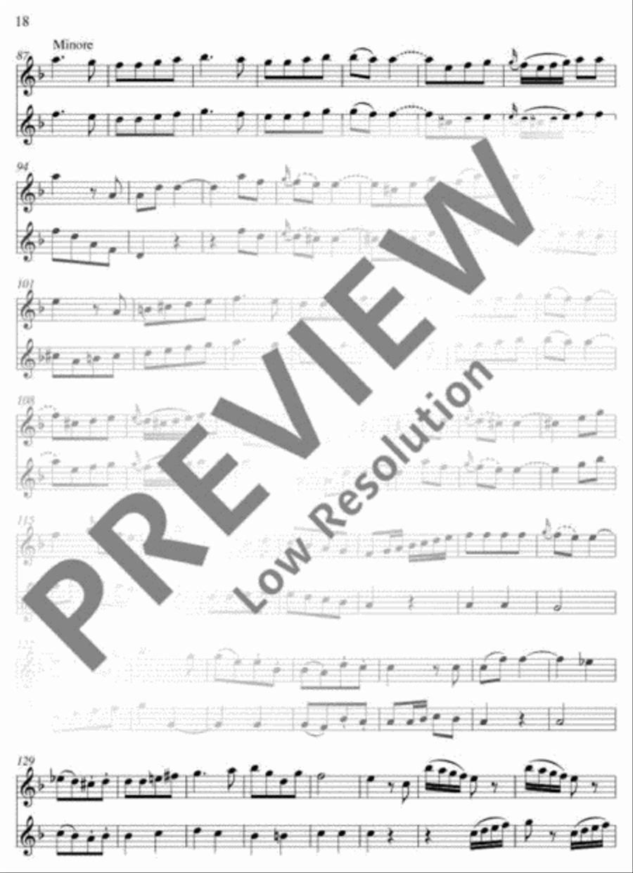 Six Duos Six Duos Flute Duet scores gallery preview page 19
