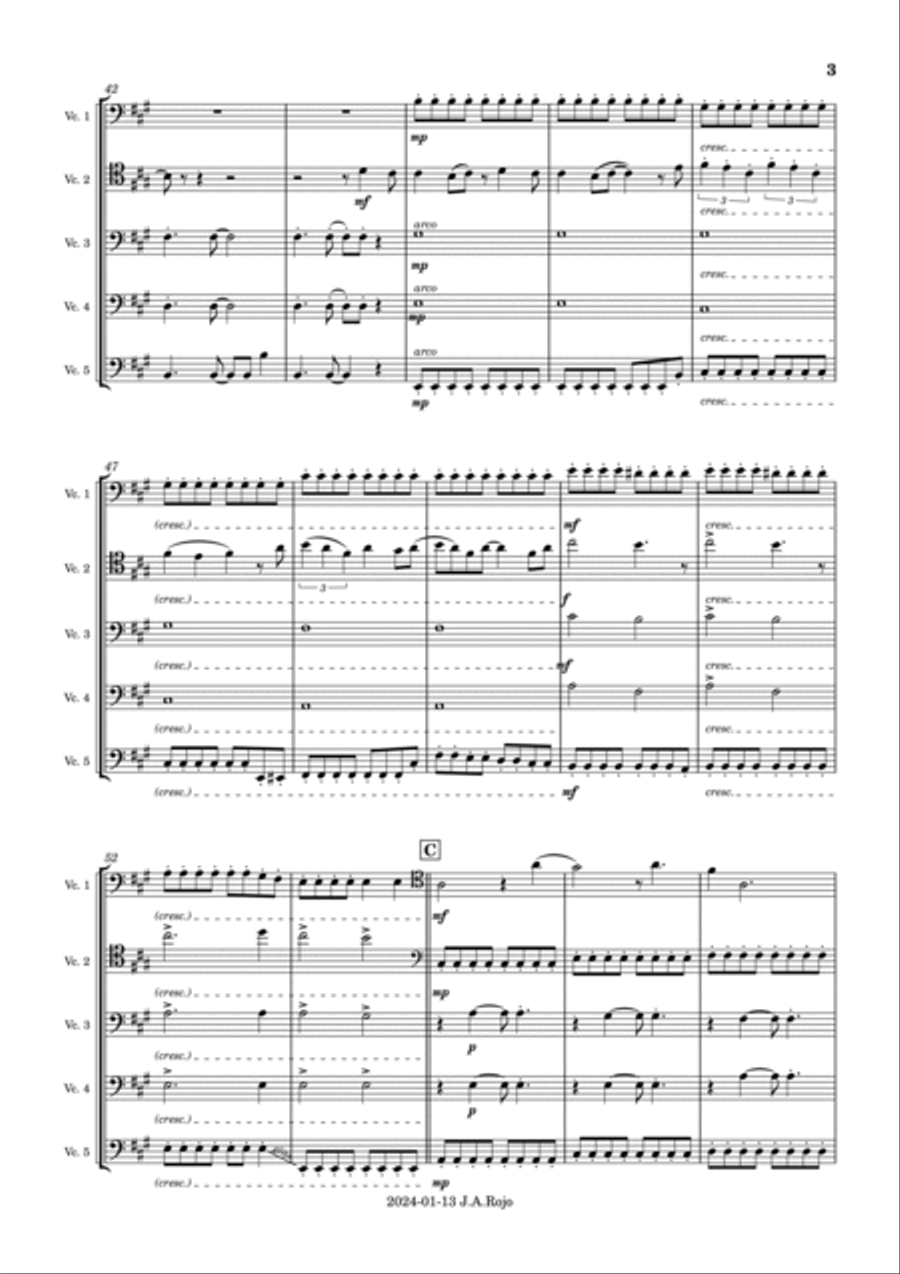 I Was Born To Love You I Was Born To Love You String Quintet scores gallery preview page 3