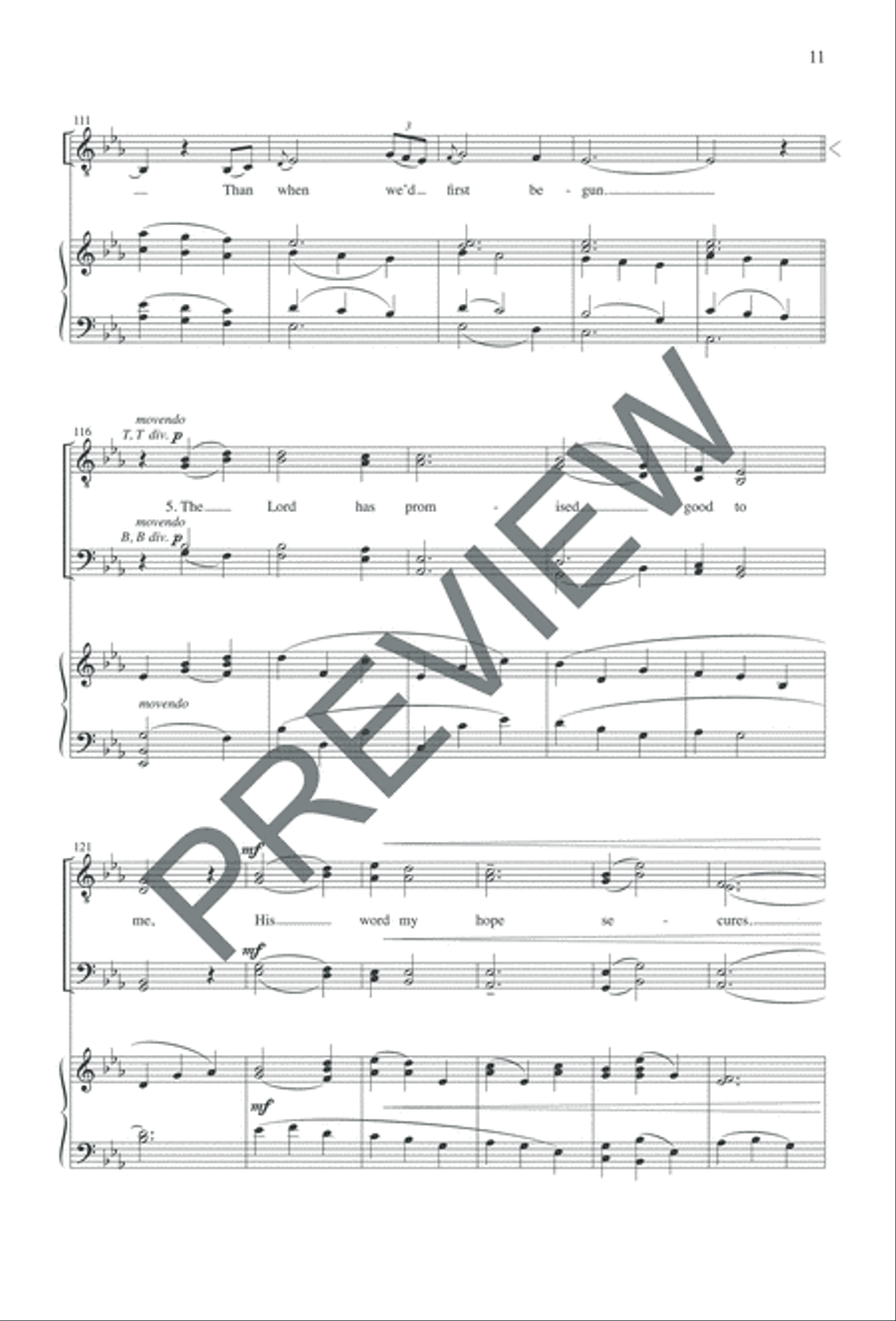 Choral Reflection on Amazing Grace - TTBB edition TTBB scores gallery preview page 11