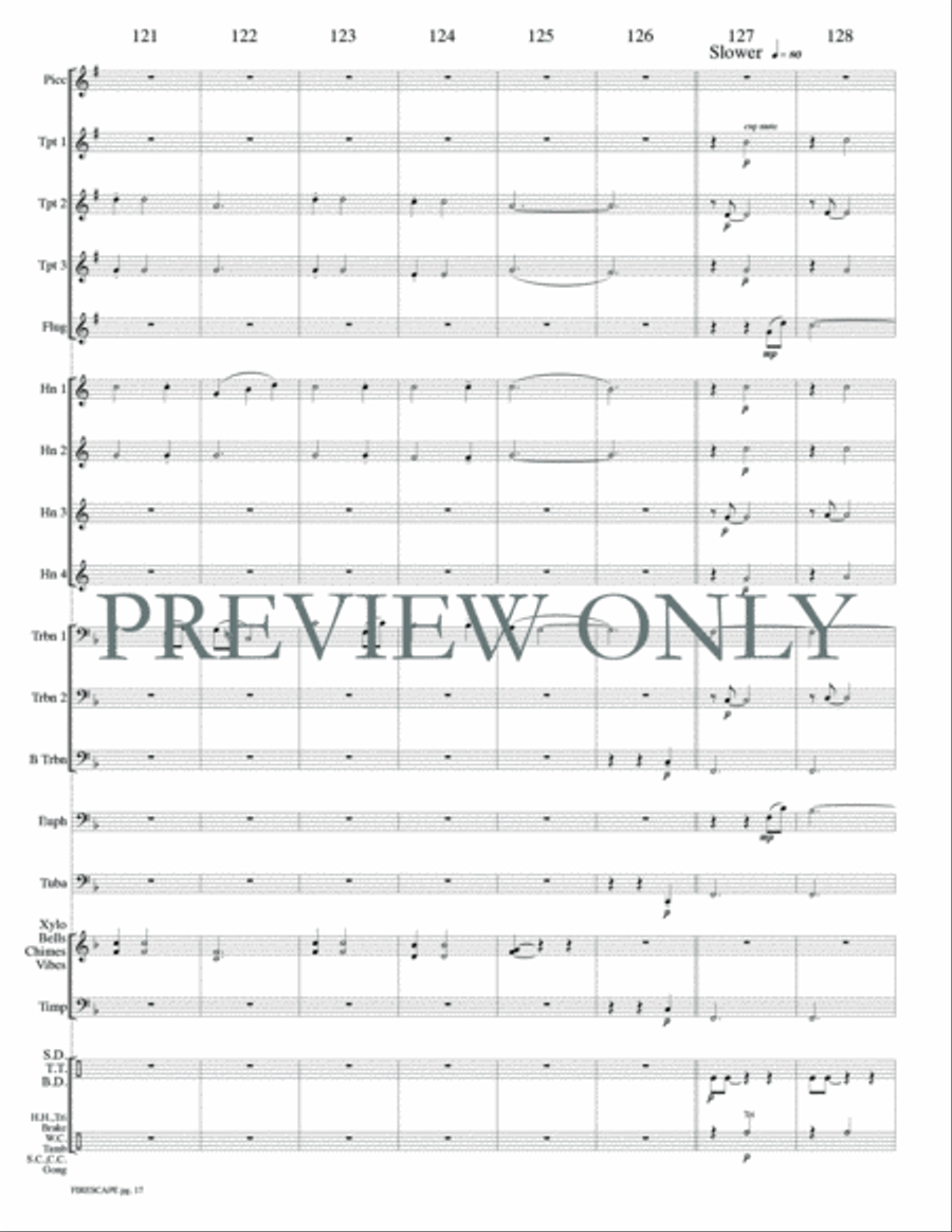 Firescape Firescape Small Ensemble scores gallery preview page 19