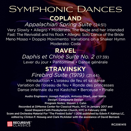 Park Avenue Chamber Symphony: Symphonic Dances