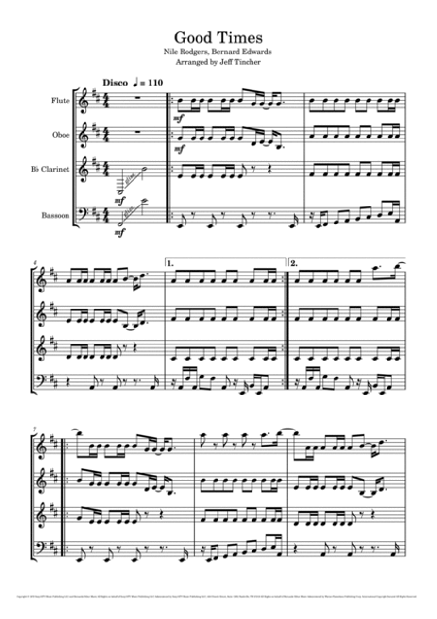 Good Times Woodwind Quartet scores gallery preview page 2