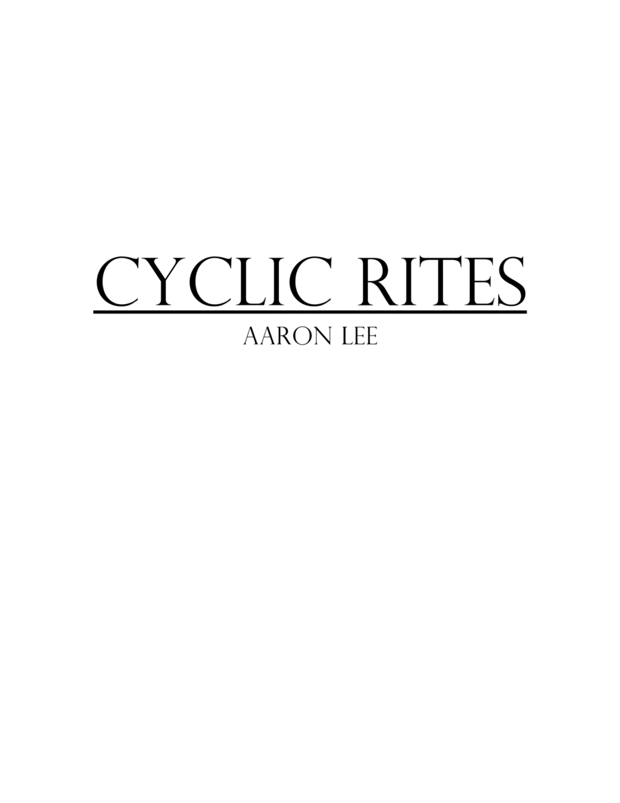 Cyclic Rites (for secondary school band)