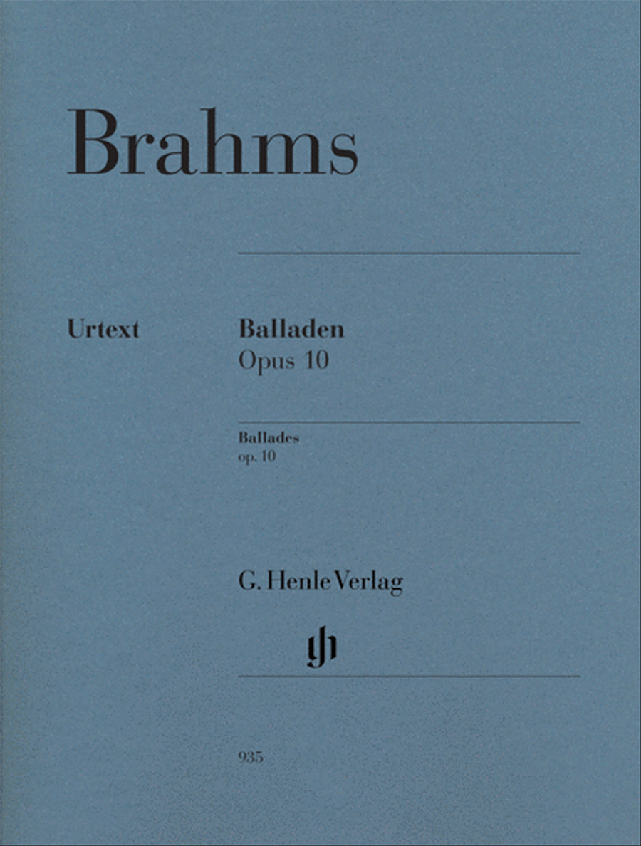 Ballades, Op. 10 Piano Solo scores gallery preview page 1