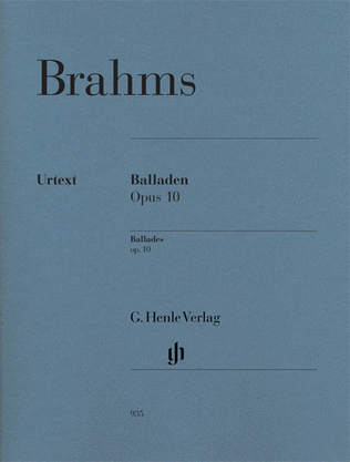 Book cover for Ballades, Op. 10