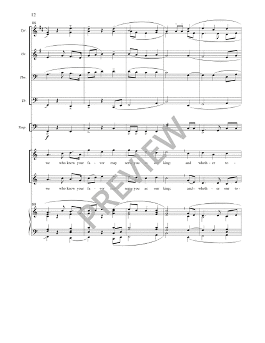 O God beyond All Praising - Full Score and Parts Bassoon scores gallery preview page 13