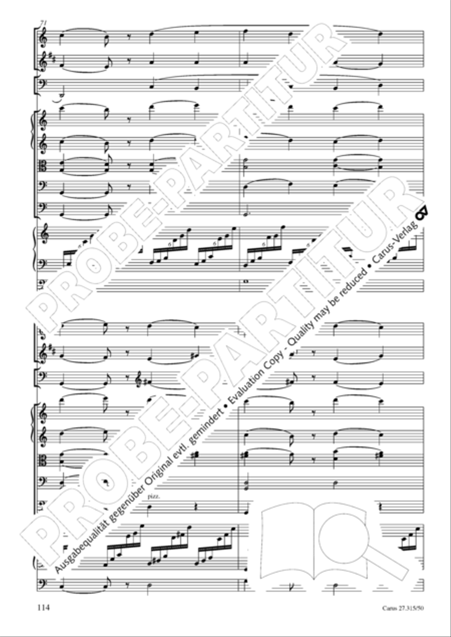 Requiem in C major 4-Part scores gallery preview page 117