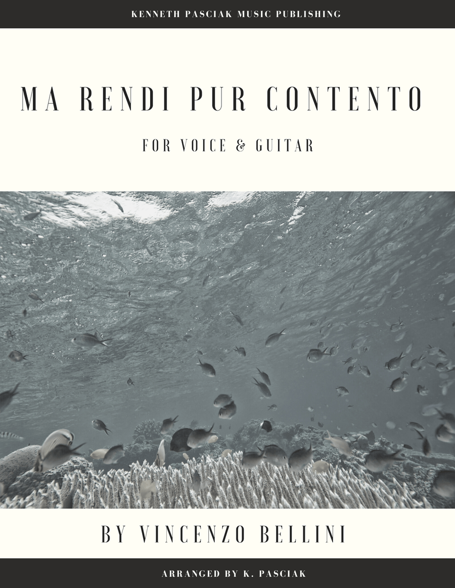 Ma rendi pur contento (for Voice and Guitar) Acoustic Guitar scores gallery preview page 1