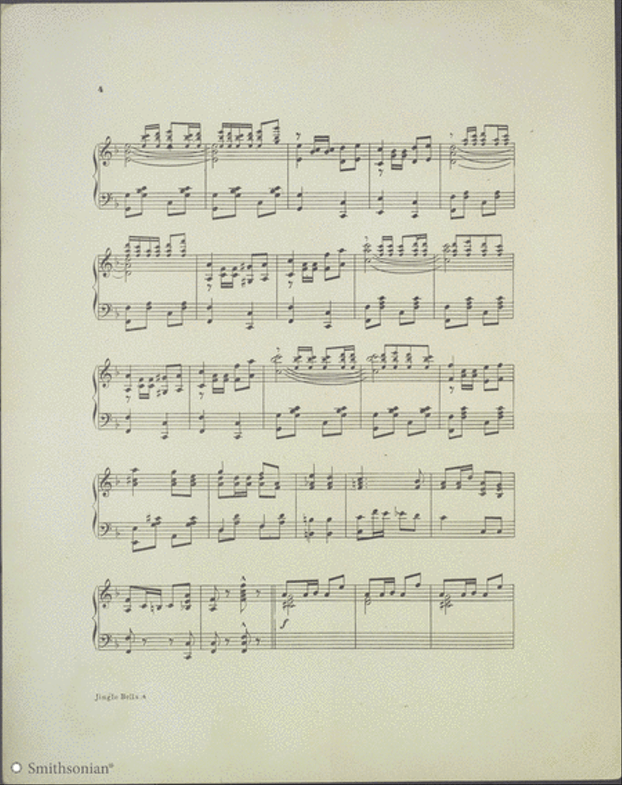 Silv'ry Bells (Jingle Bells) Intermezzo Two-Step Piano Solo scores gallery preview page 4