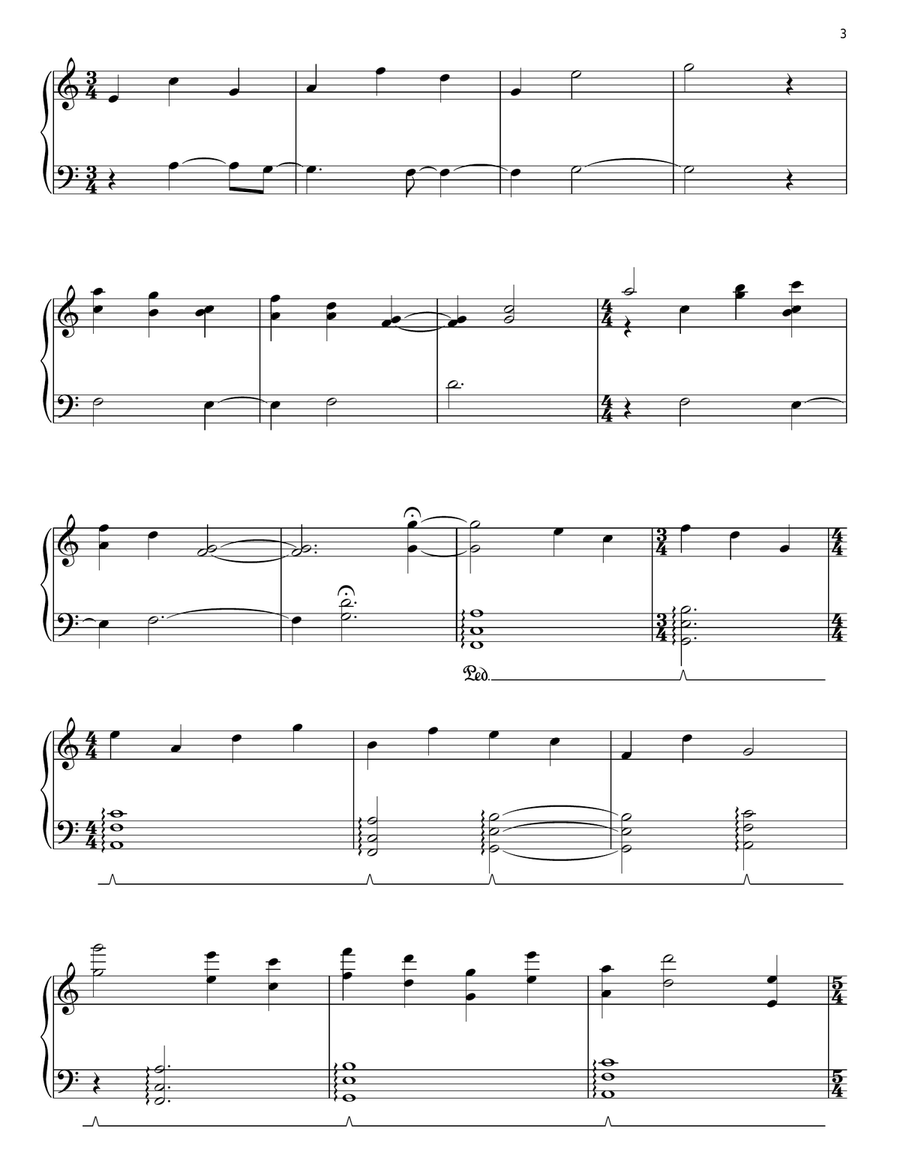 Mrs. Darcy (from Pride And Prejudice) Piano Solo scores gallery preview page 3