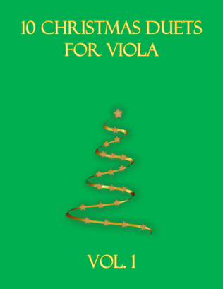 Book cover for 10 Christmas Duets for viola (Vol. 1)