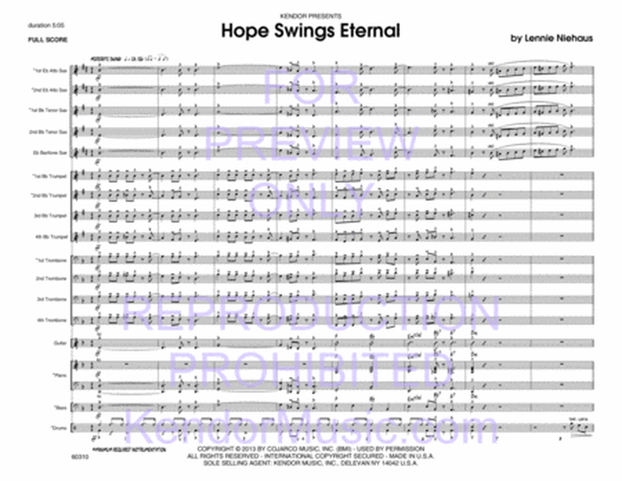 Hope Swings Eternal (Full Score)