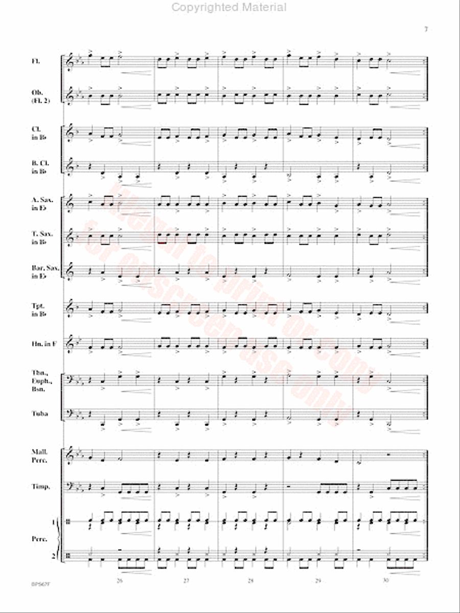 Aftershock Concert Band scores gallery preview page 8