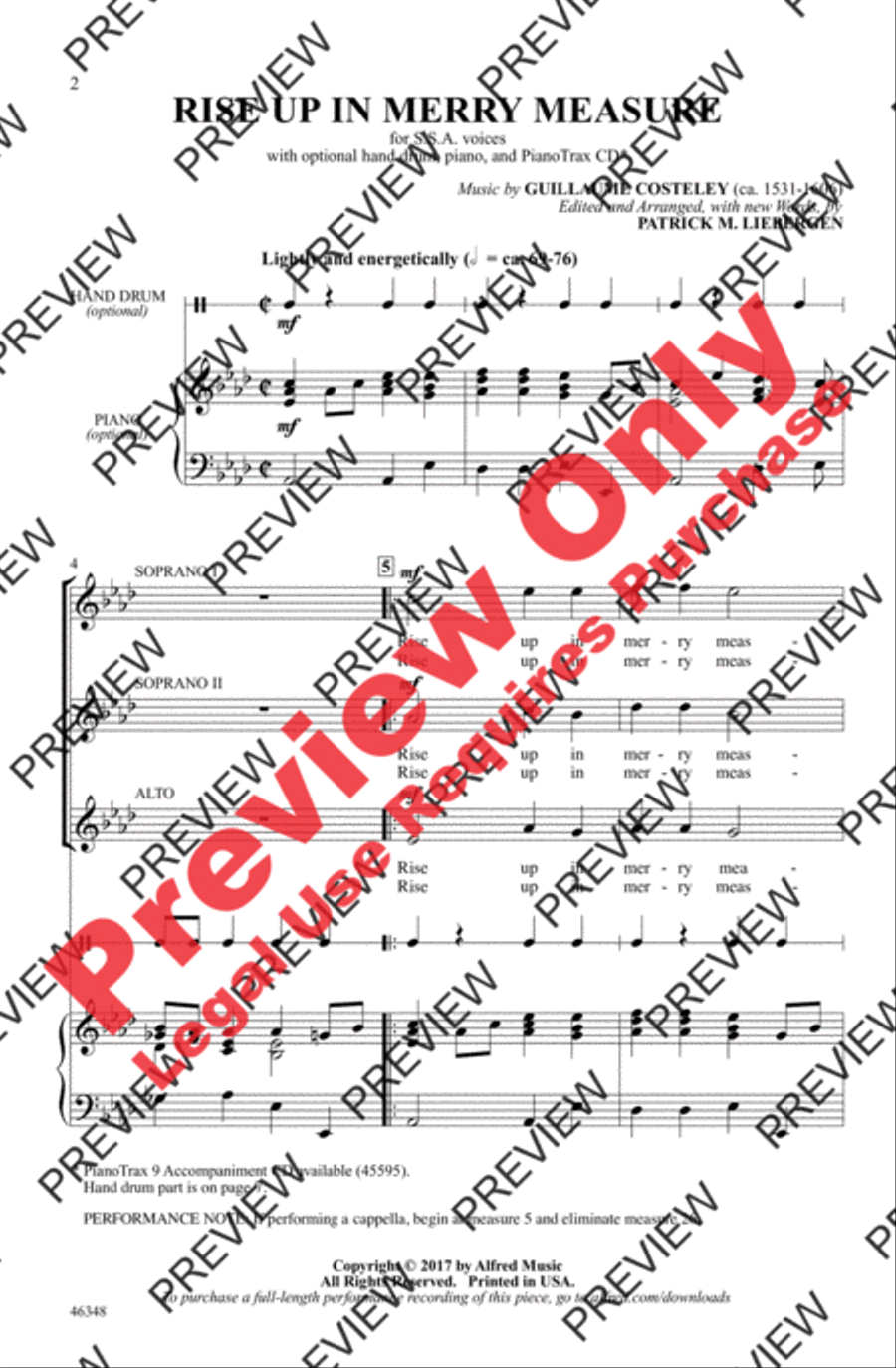 Rise Up in Merry Measure Women's Choir scores gallery preview page 2