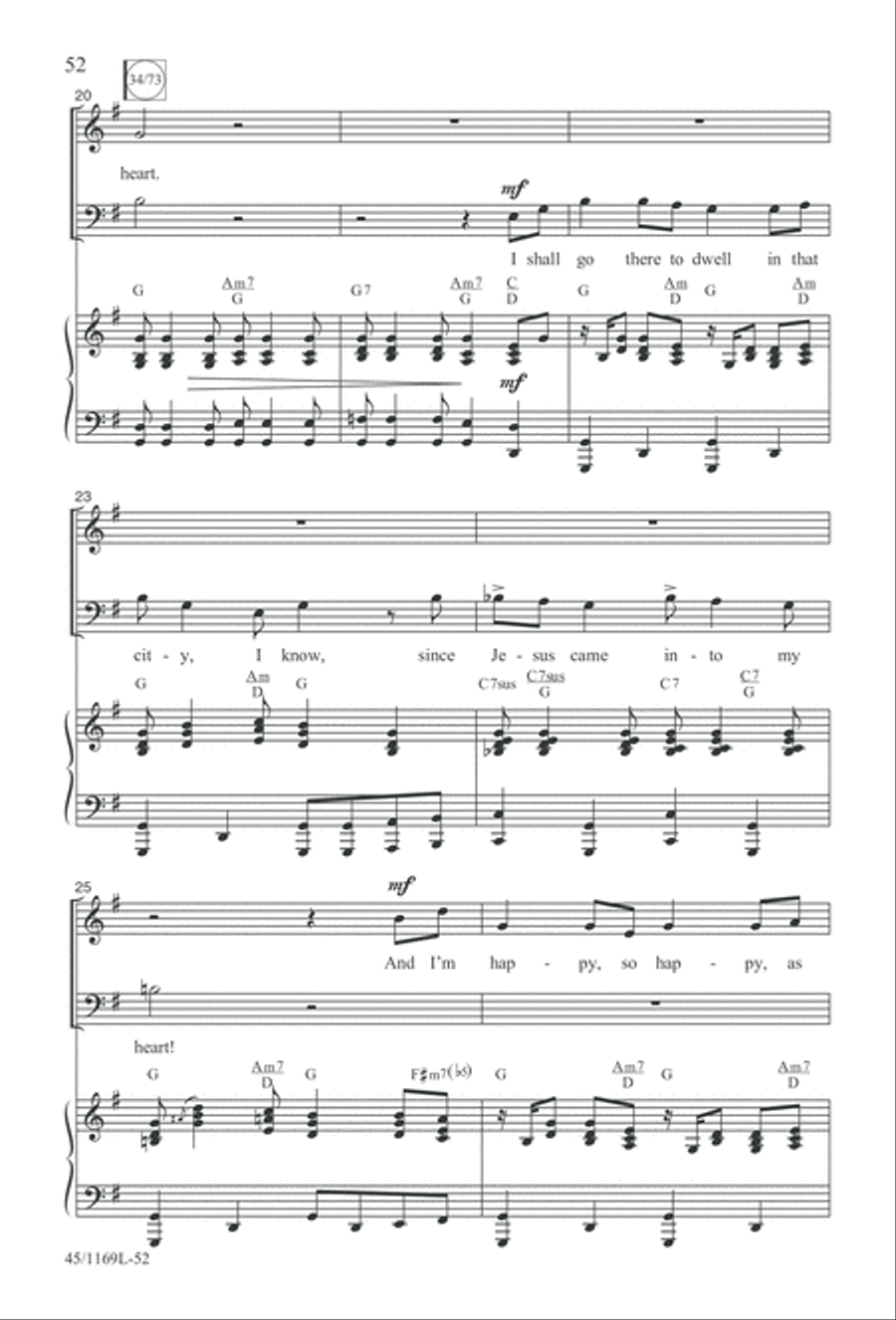 Simply Southern Gospel Simply Southern Gospel 3-Part scores gallery preview page 52