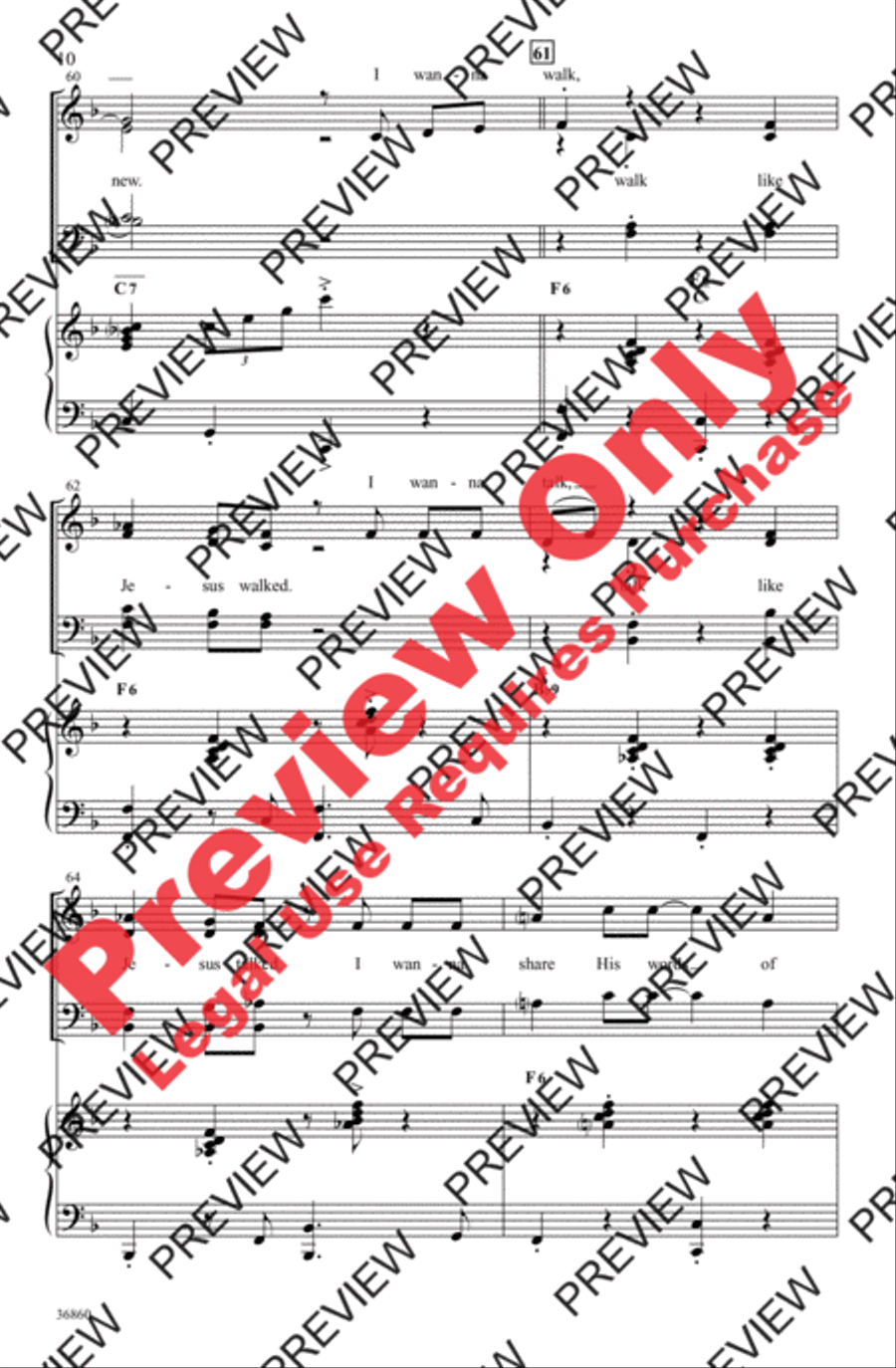 Walk Like Jesus 4-Part scores gallery preview page 10
